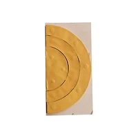 Hello Honey® Round Paper Honeycomb Ornaments with Gold Glitter Set