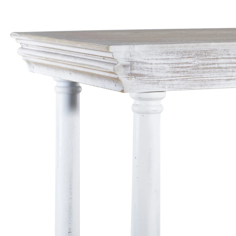 Brown Wood Farmhouse Shelving Unit, 64 " x 47 " x 15 "