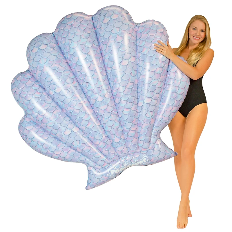 PoolCandy Mermaid Giant 60" Shell Island Float