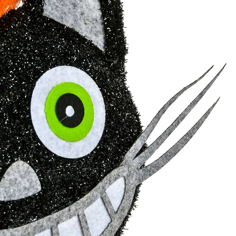 23'' Pre-Lit Pumpkin and Black Cat Halloween Décor