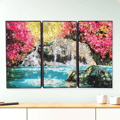 ArtSkills® Brilliant Art Spring Waterfall Stretched Canvas Diamond Painting Kit
