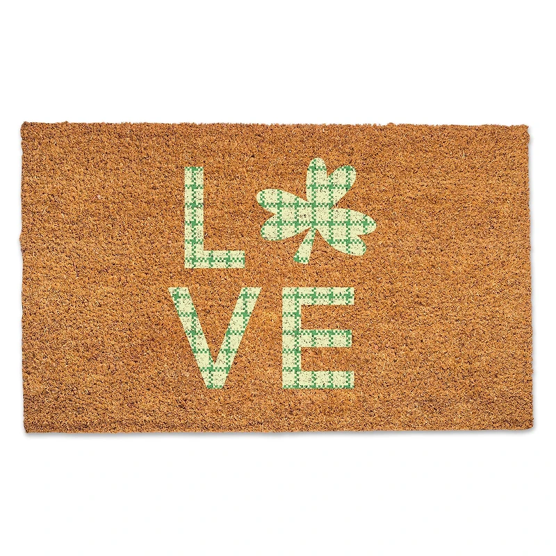 Love Clover Doormat, 30" x 18"