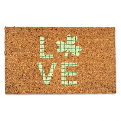 Love Clover Doormat, 30" x 18"