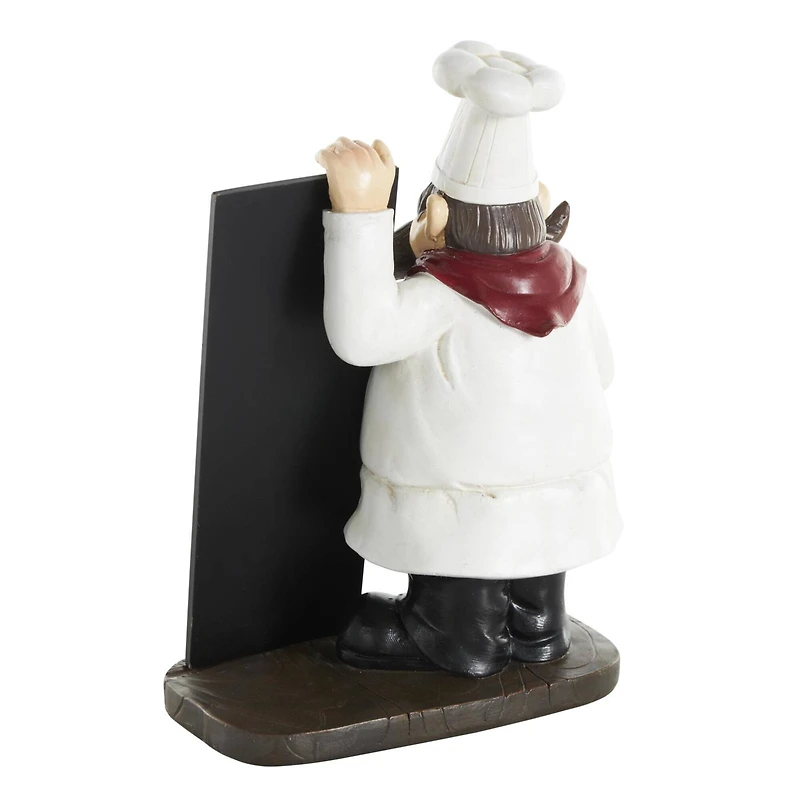 11" Chef Sculpture with Chalkboard