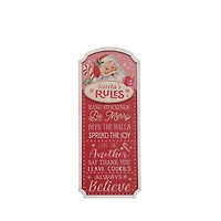 10.75" Santa's Rules Tabletop Sign by Ashland®