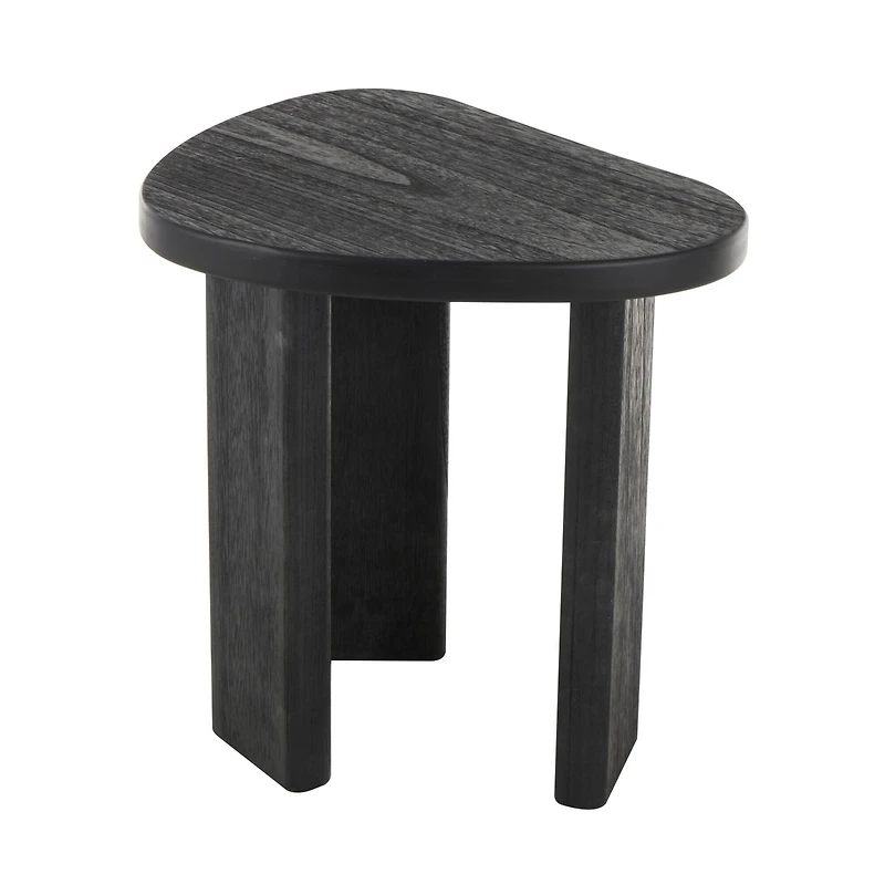 20" Black Handmade Heart Inspired Side End Accent Table