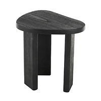 20" Black Handmade Heart Inspired Side End Accent Table