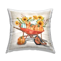 Stupell Industries Rustic Harvest Wagon Decorative Printed Throw Pillow