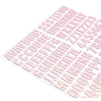 Thickers™ Pink Glitter Foam Alphabet Stickers