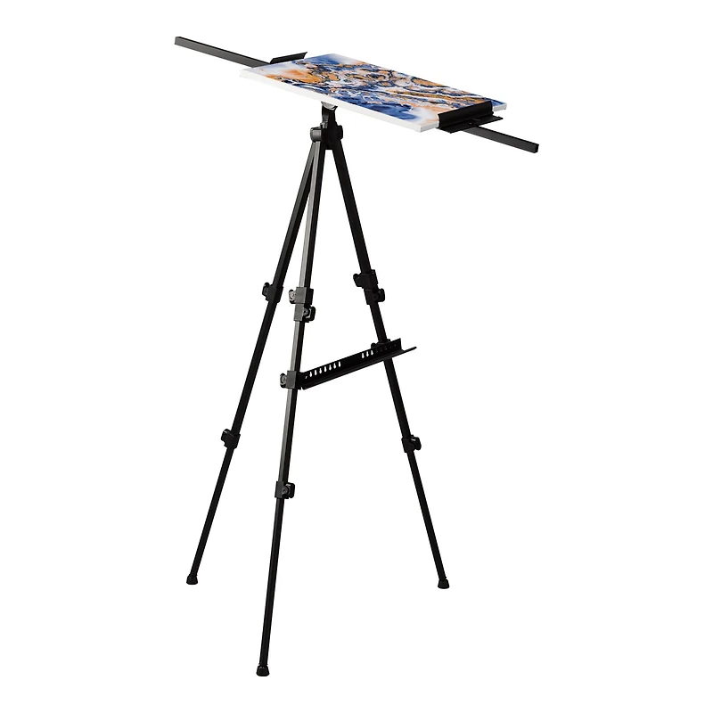 Adjustable Black Aluminum Floor Easel by Artist's Loft™