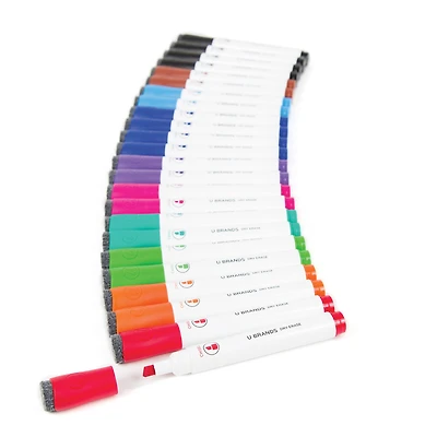U Brands™ Assorted Colors Chisel Tip Dry Erase Marker Set, 24ct.