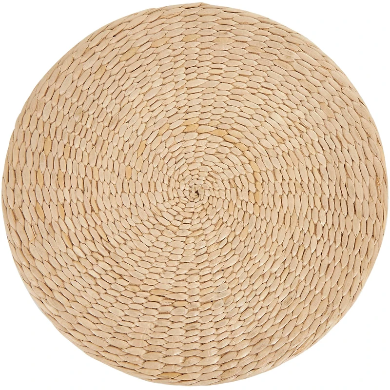 18" Two-Toned Stool with Seagrass Top