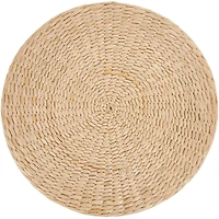 18" Two-Toned Stool with Seagrass Top