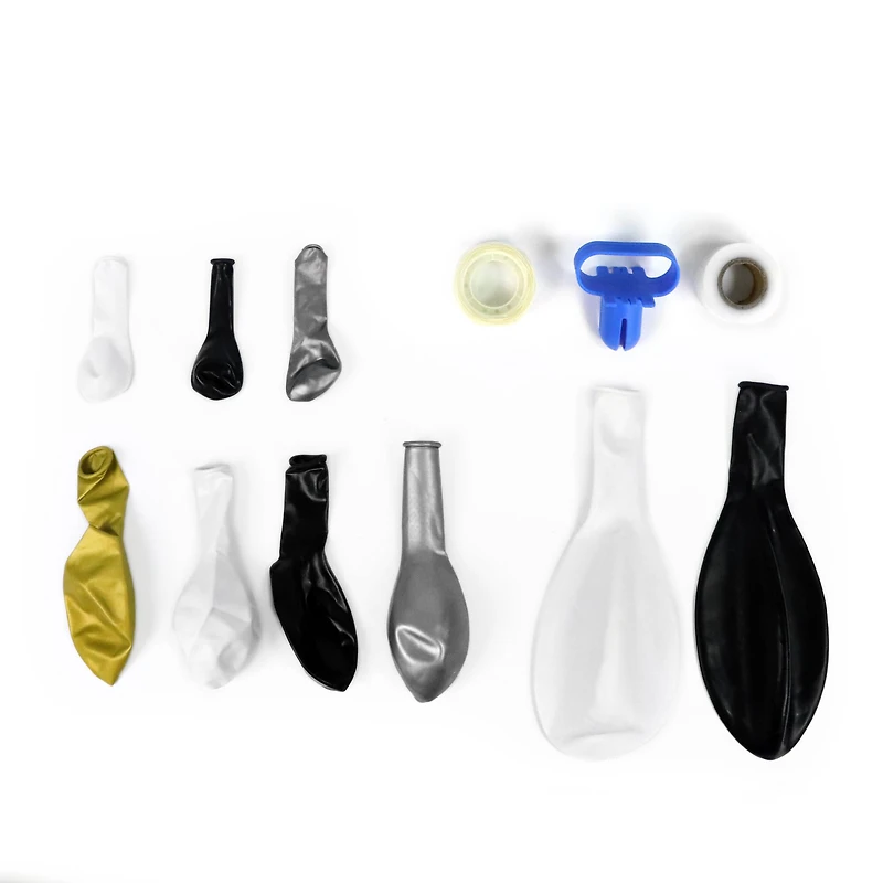 10ft. Black, White, Gray & Gold Balloon Garland by Celebrate It™