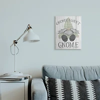 Stupell Industries Gnome Sweet Gnome Canvas Wall Art
