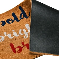 Hello Honey® Bold Bright Brave Coir Doormat