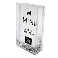 Silver Glitter 2" x 3" Mini Frame by Studio Décor®