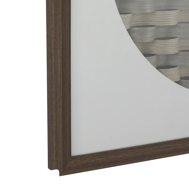 Dark Brown Wood Contemporary Shadow Box, 24" x 2" x 24"