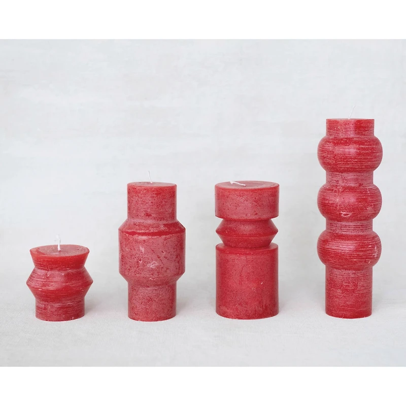 Hello Honey® 3" Red Unscented Totem Pillar Candle