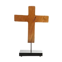 Brown Teak Wood Eclectic Style Table Decor 22" x 15" x 6"