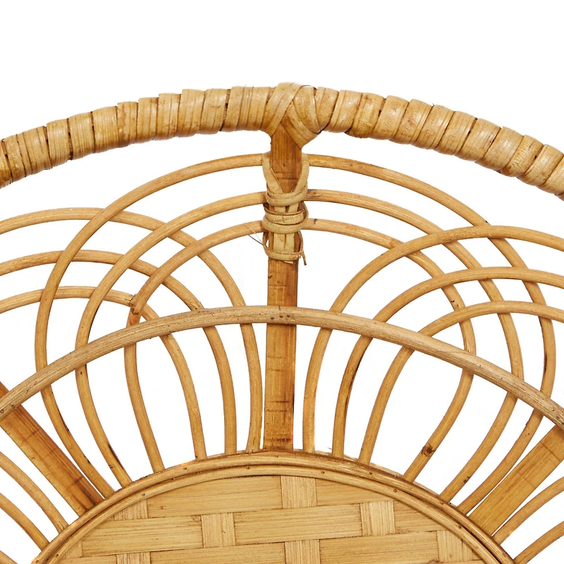 Set of 3 Brown Metal Boho Style Wall Decor 24", 20", 16"