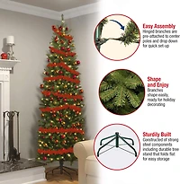 6ft. Pre-Lit Kingswood® Fir Artificial Christmas Tree, Clear Lights