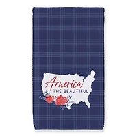 America the Beautiful Plaid Tea Towel Set
