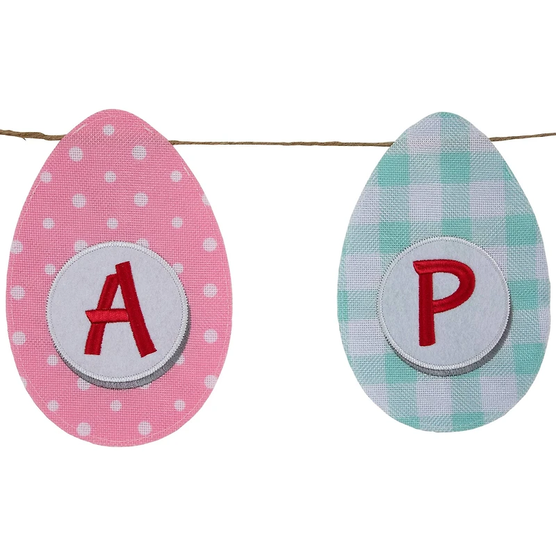 70" Pastel Patterned Happy Easter Hanging Banner