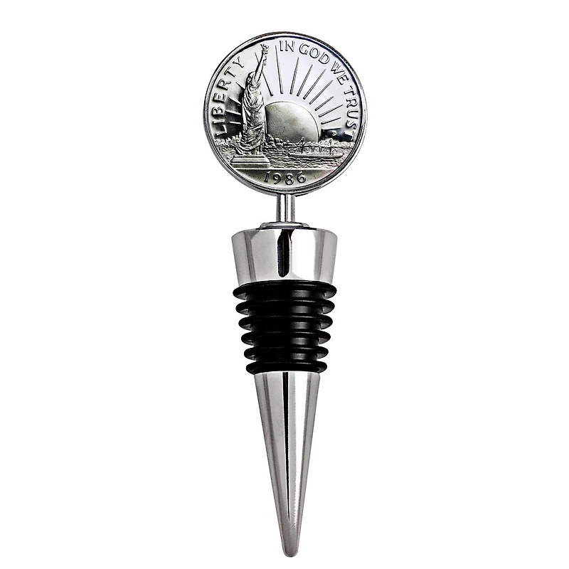 Statue of Liberty Commemorative Half Dollar Coin Wine Stopper
