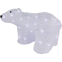 12" Lighted Commercial Grade Acrylic Baby Bear Christmas Display Decoration