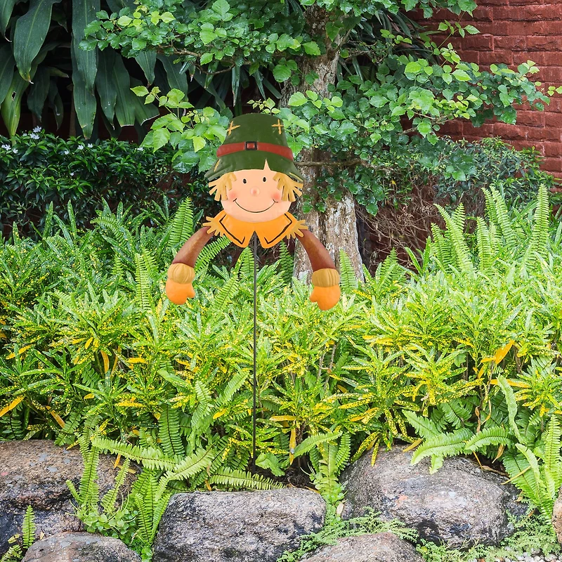 24" Scarecrow Boy Garden Stake
