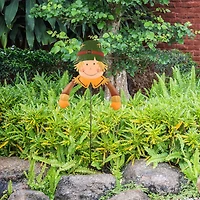 24" Scarecrow Boy Garden Stake
