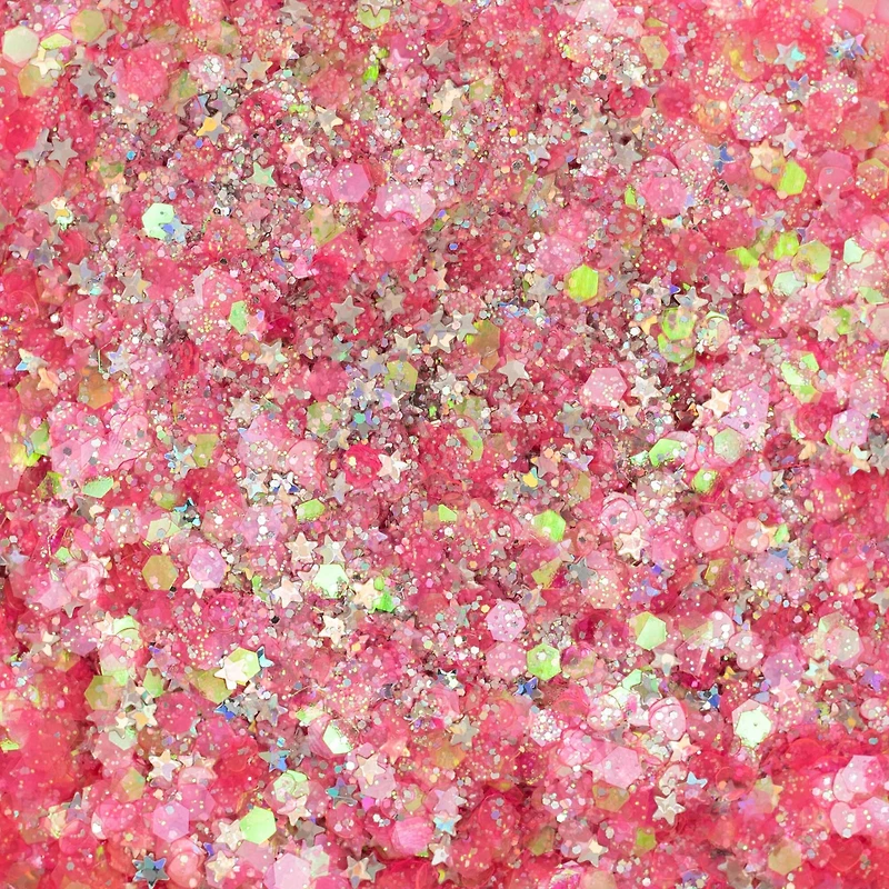 Pink Star Mix Specialty Polyester Glitter by Recollections™, 1.09oz.