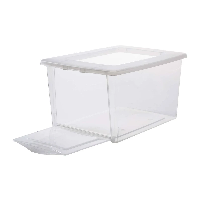 14.5" x 10" x 7.5" Clear Front Opening Storage Case with Lid by Simply Tidy®