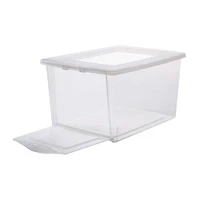 14.5" x 10" x 7.5" Clear Front Opening Storage Case with Lid by Simply Tidy®