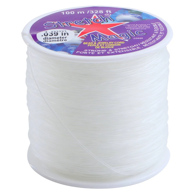 Stretch Magic® 1mm Clear Bead & Jewelry Cord, 100m