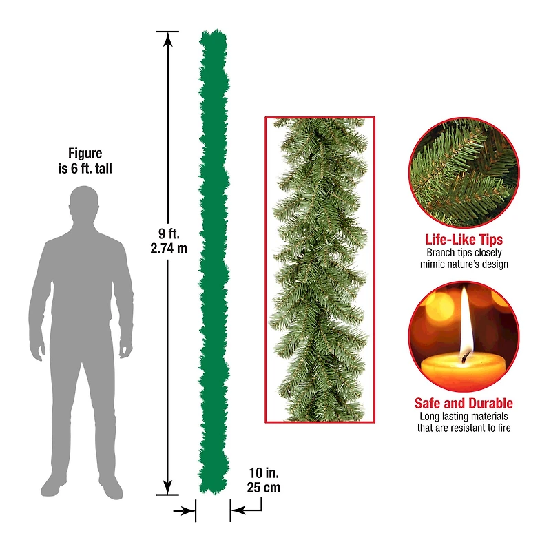 9 ft. Kincaid Spruce Christmas Garland 