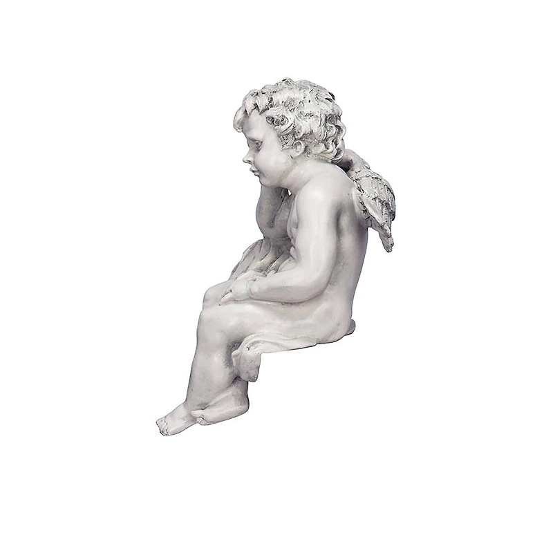 Design Toscano® 13" Mourning Mortality Sitting Cherub Sculpture