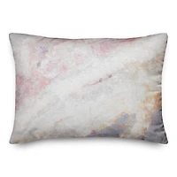 Pink Marble Throw Pillow