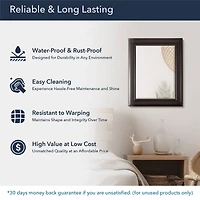 Head West 30" Espresso Framed Wall Vanity Mirror