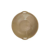 Hello Honey® Tan Reactive Glaze Stoneware Serving Bowl with Handles