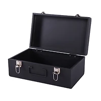 Black Large Metal Storage Box by Artist's Loft™