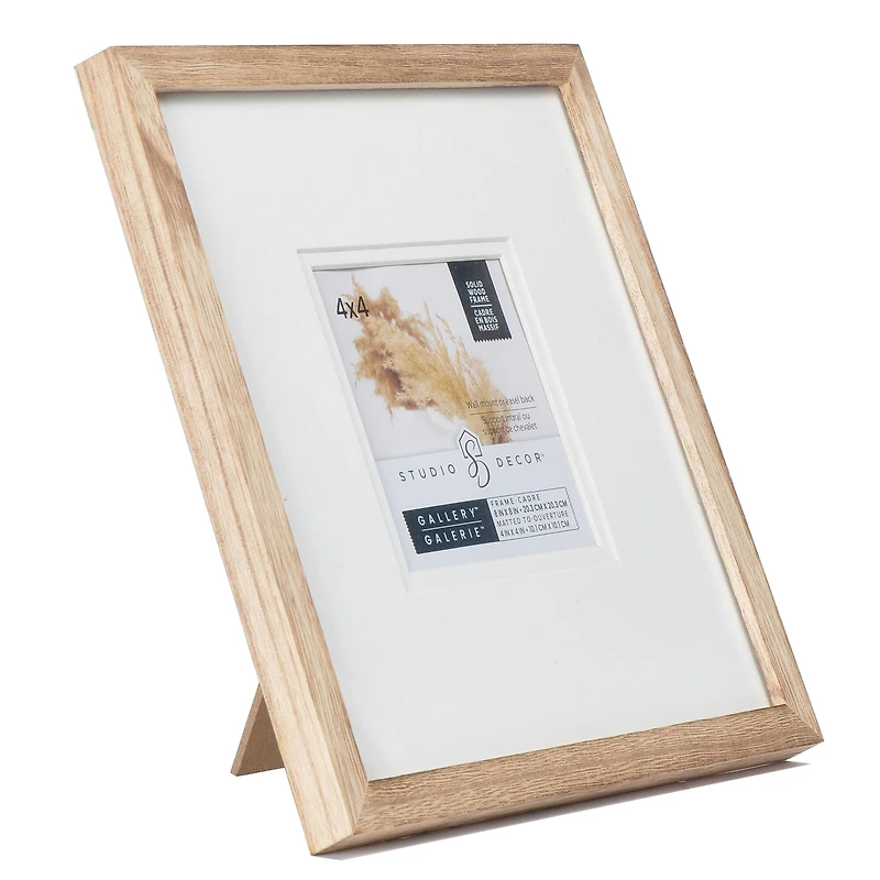 Gallery Natural Wood Frame with Mat by Studio Décor