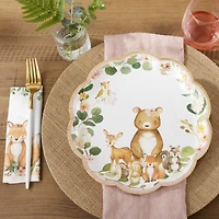 Kate Aspen® 9'' Pink Woodland Baby Premium Paper Plates, 16ct.