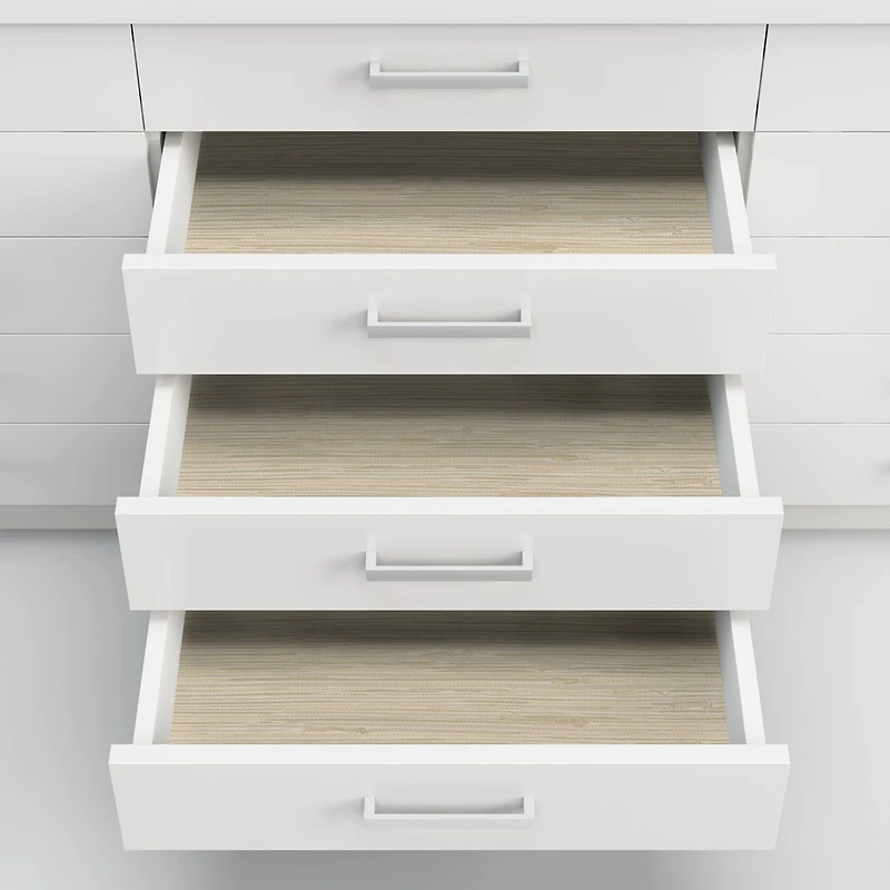 NuWallpaper Cream Tibetan Grasscloth Peel & Stick Wallpaper