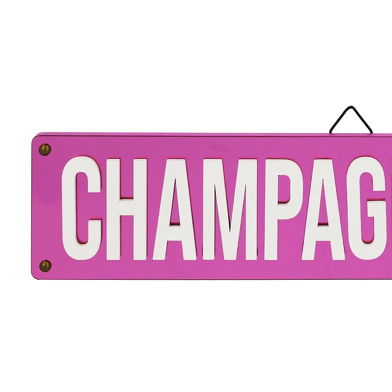 Pink Champagne Bar Wall Sign by Ashland®
