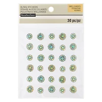 12 Packs: 30 ct. (360 total) Iridescent Rhinestone Stickers by Recollections™