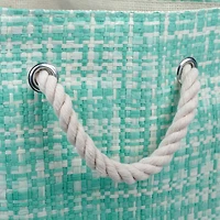 DII® Medium Aqua Tween Rectangle Woven Paper Basket