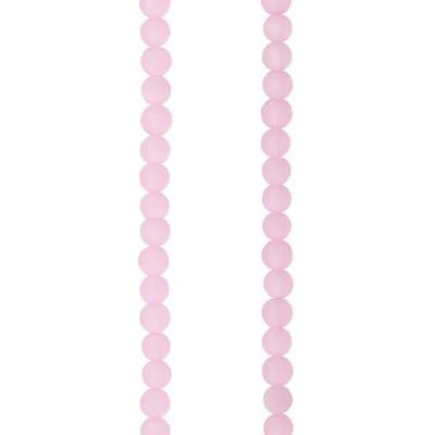 Pink Cat's Eye Round Glass Beads, 4mm by Bead Landing™