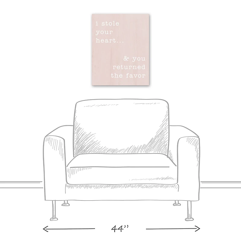 I Stole Your Heart 16" x 20" Canvas Wall Art